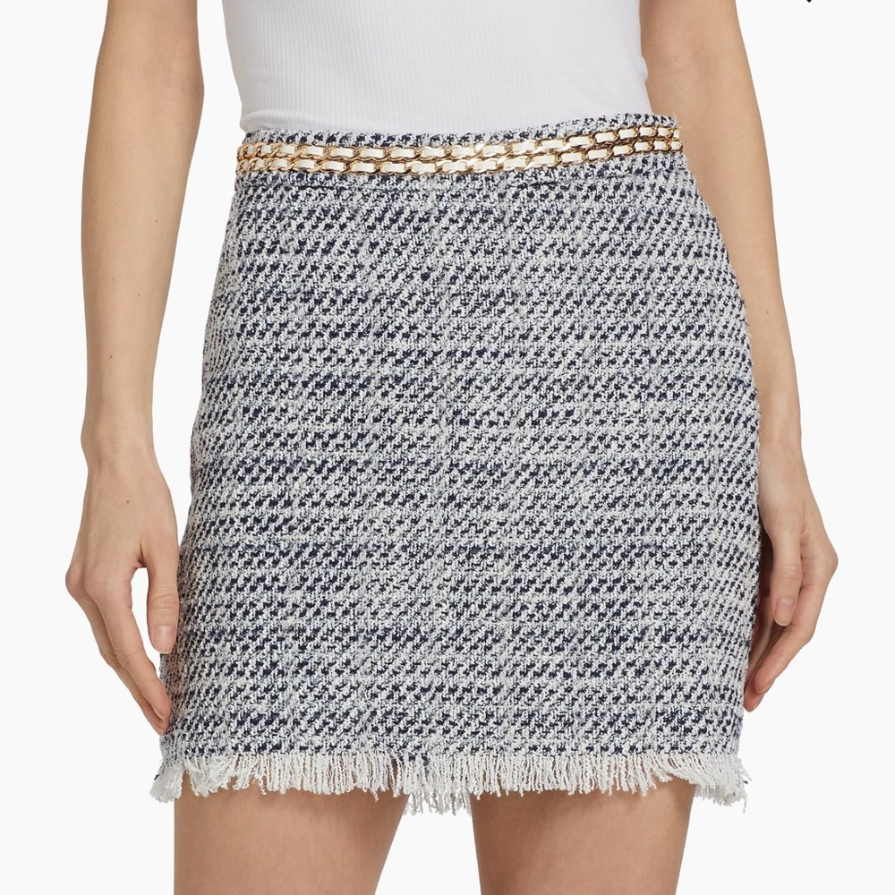 Generation Love Tweed & Chainlink Skirt